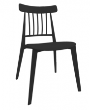 Пластиковый стул на металлических ножках для уличных кафе и ресторанов бежевого цвета